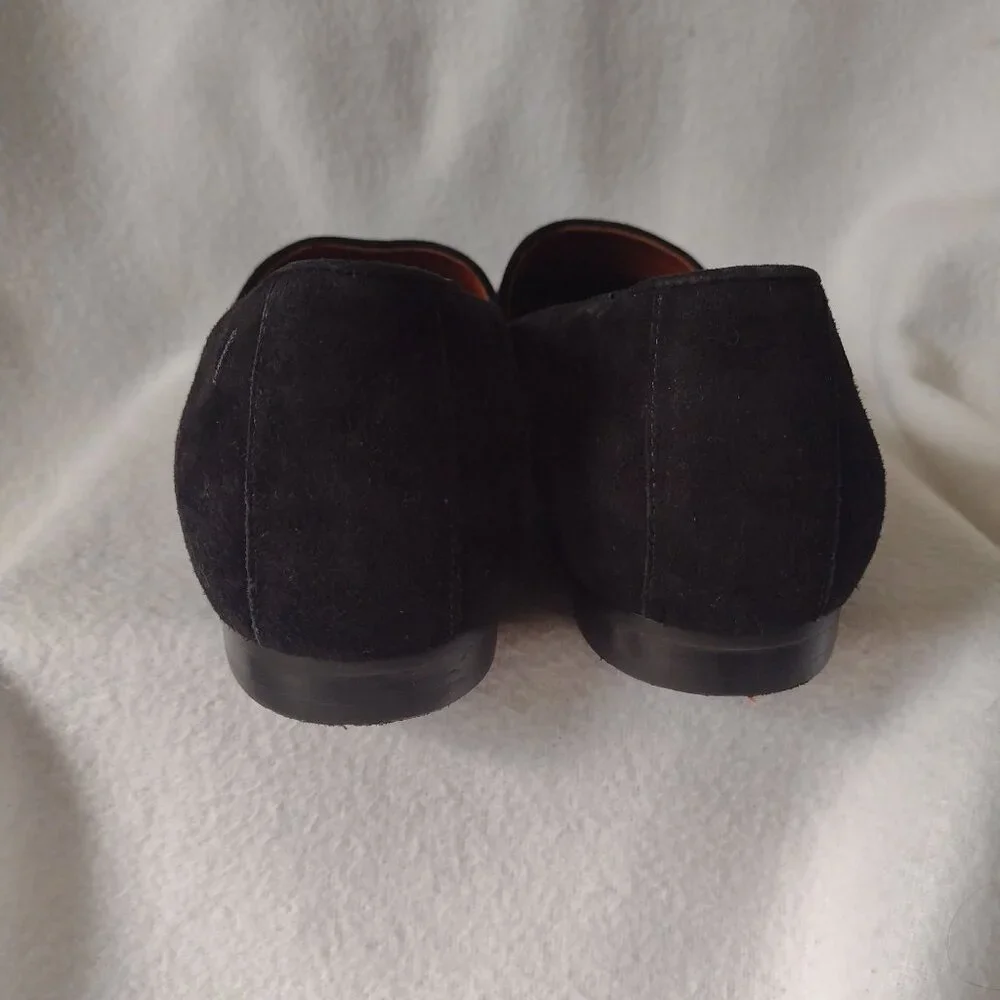 Vionic Willa Black Suede Loafers 8 Comfort Slip-On Business Casual Shoes - Picture 6 of 10